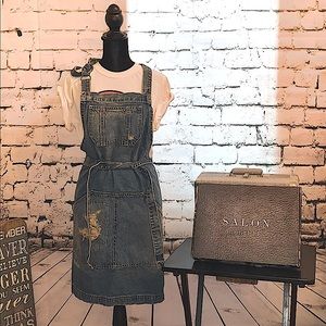 Salon culture denim Jean hairstylist apron